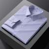 2025 Long-sleeved ready-to-wear, no-iron long-sleeved shirts for men's casual business and professional wear, men's shirts in stock, logo confirmed details Picture